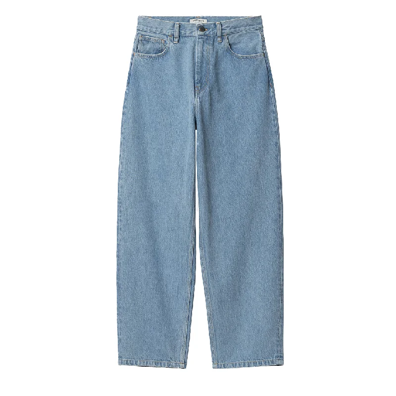 Classic Straight-Leg Pants-Carhartt WIP Womens Brandon Pant Blue Stone Bleached