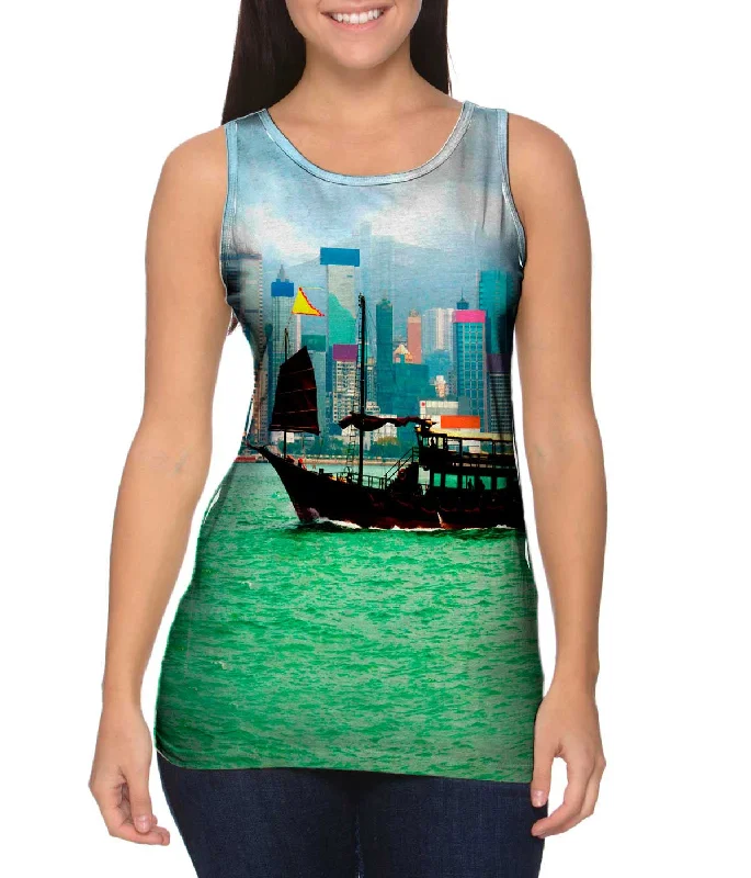 Personalized Fitness Tank-Chinese Junk Hong - Kong