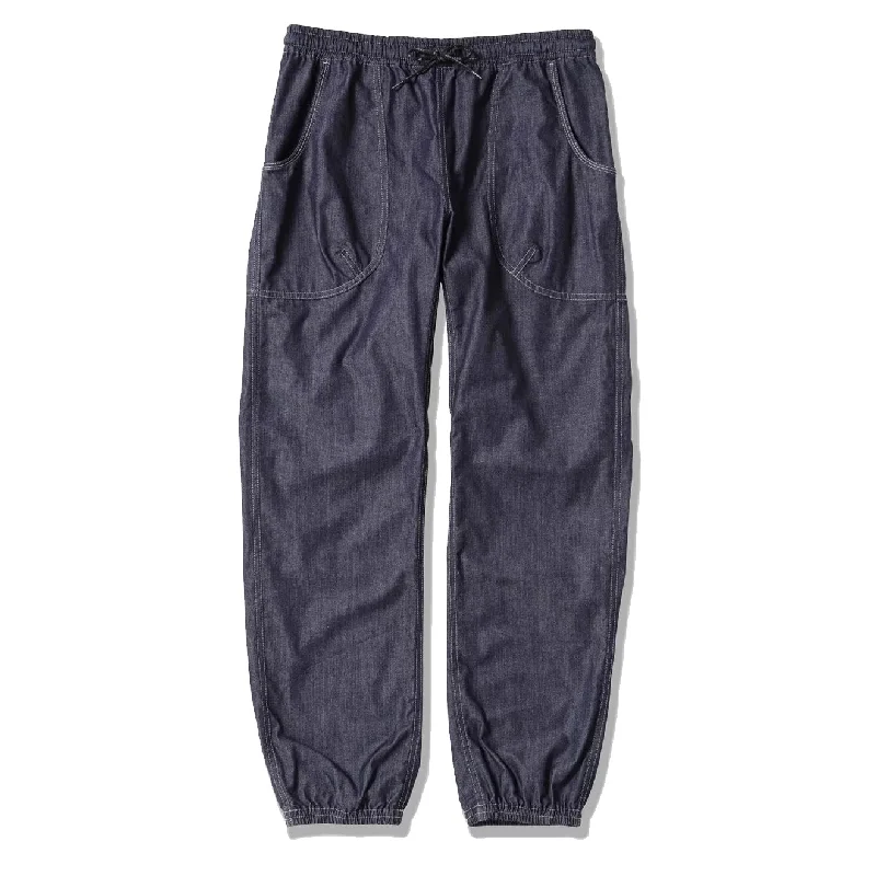 Trendy Urban Jogger Pants-And Wander Dry Easy Denim Pants Navy