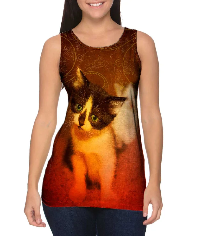 Cozy Lounge Tank Top-Curious Kitten