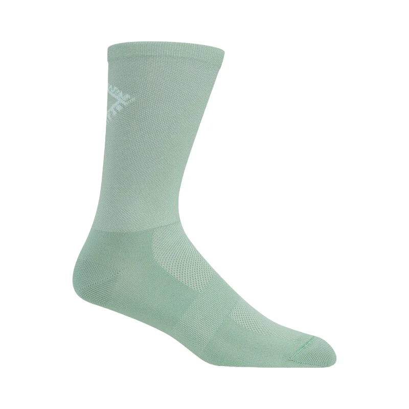 Soft Cotton No-Show Socks-Giro Comp Racer 6" High Rise Sock - Mineral