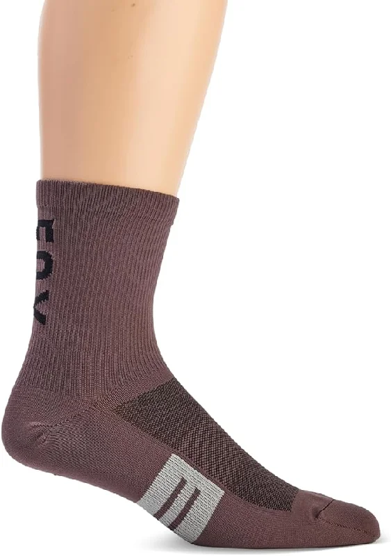 Custom Embroidered Socks-Fox Racing 6" Flexair Merino Sock - Purple