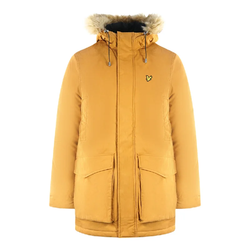 Adventure Ready Outdoor Jacket-Lyle & Scott Winter Weight Microfleece Caramel Jacket