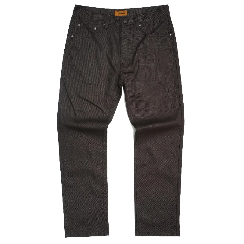 High-Performance Sports Pants-V1761 Veno Twill Denim Jeans - Deep Brown