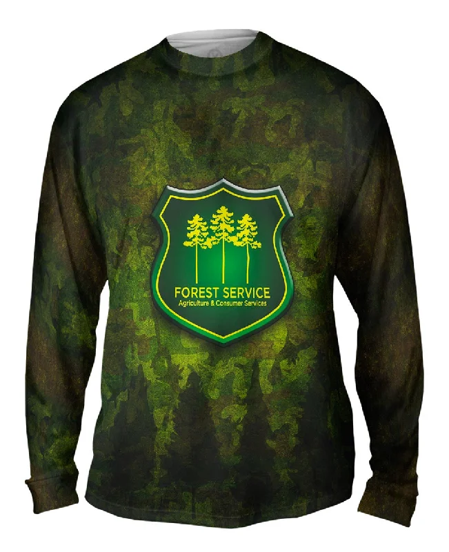 Cozy Cotton Long Sleeve Shirt-Forest Service Camo