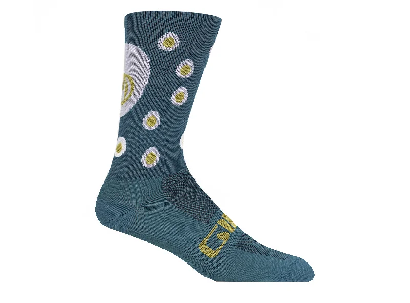 Personalized Name Socks-Giro Comp 6" High Rise Sock - Harbor Blue Eggs - 2022