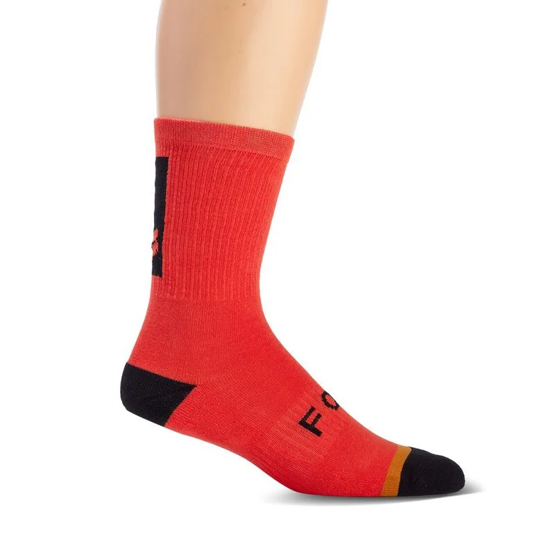 Cozy Fleece Lined Socks-Fox Racing 8" Defend Sock - Orange Flame