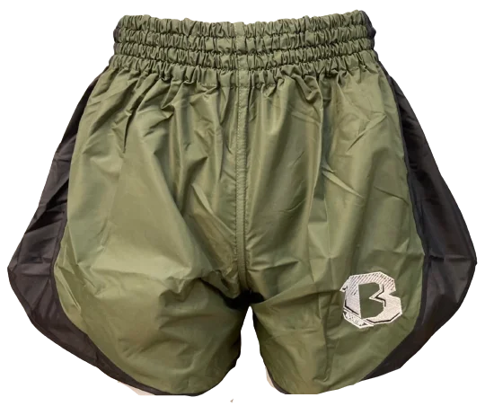 Activewear Sports Shorts-BOOSTER Boxing Shorts Retro Hybrid Khaki