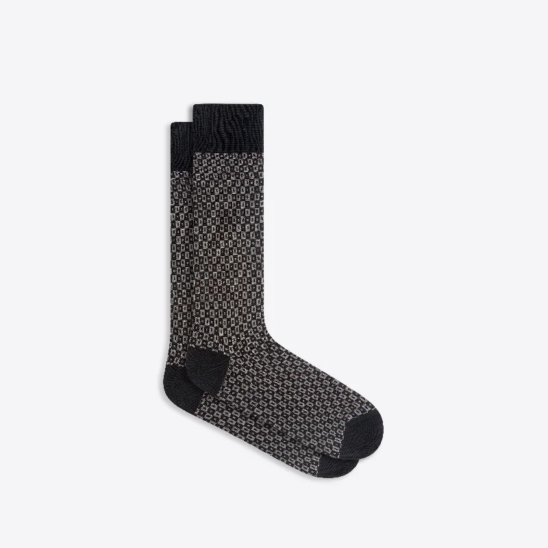 Fun Novelty Socks-Geometric Mid-Calf Socks