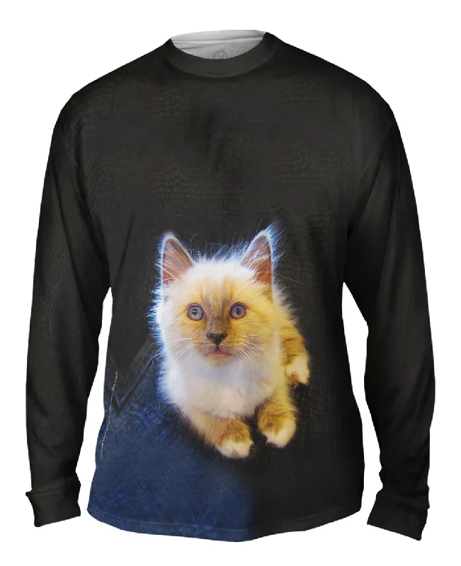 Lightweight Outdoor Long Sleeve-Fluffy Kitty Cat Stare