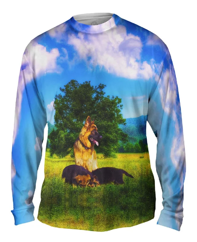 Personalized Long Sleeve Design-German Sheperd Family