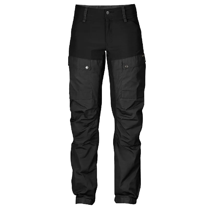 Trendy Patterned Pants-Fjallraven Womens Keb Trousers Black