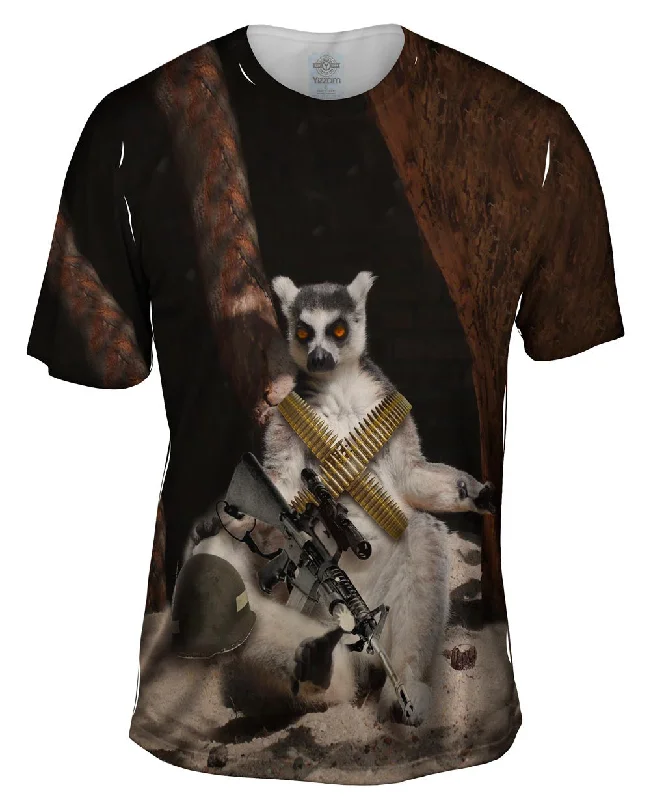 Artistic Pattern T-shirt-Freedom Lemur