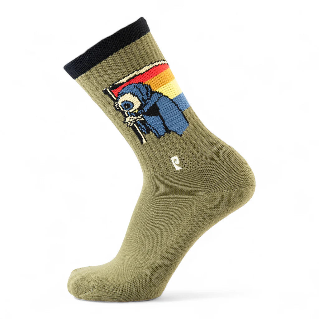 Soft Warm Wool Socks-Psockadelic Time Reaper Socks