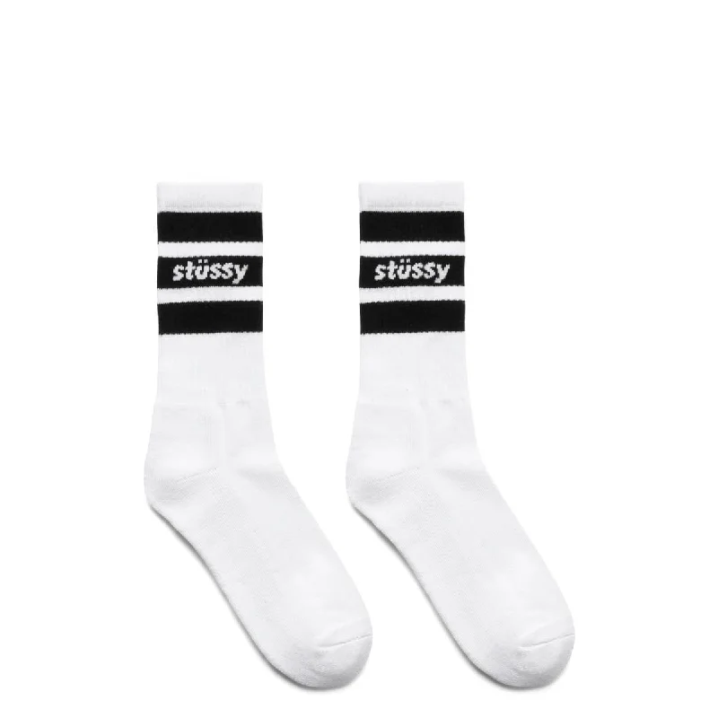 Athletic Compression Socks-STRIPE CREW SOCKS