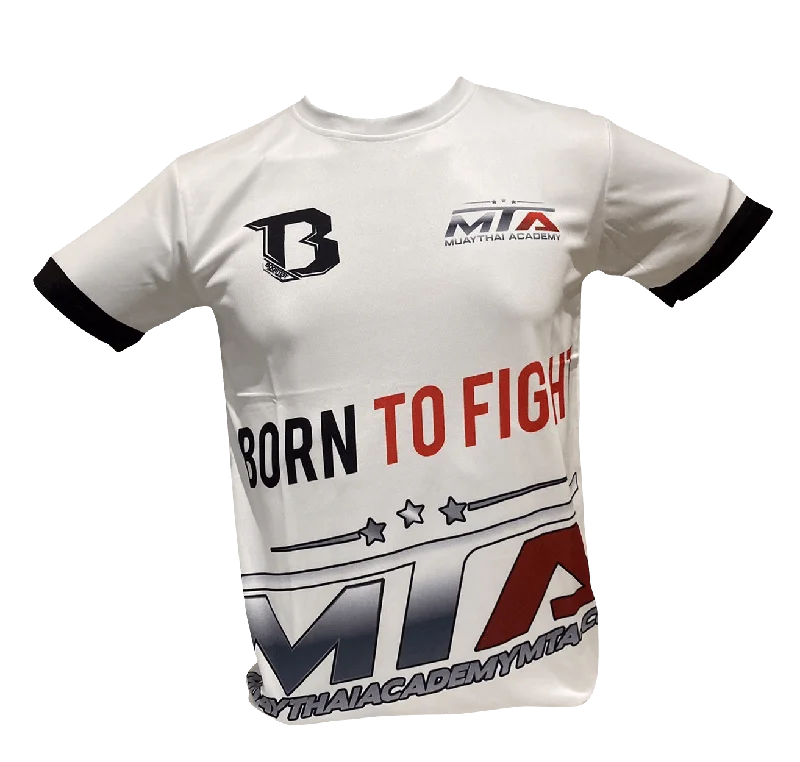 Music Fan T-shirt-MTA T-shirt Born to fight 2 White