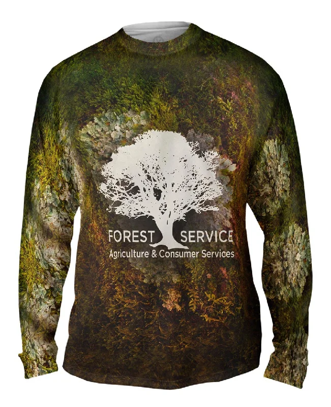 Comfortable Lounge Long Sleeve-Forest Service Heart Moss