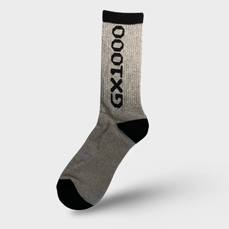 Fun Patterned Crew Socks-GX1000 OG Logo Socks Grey