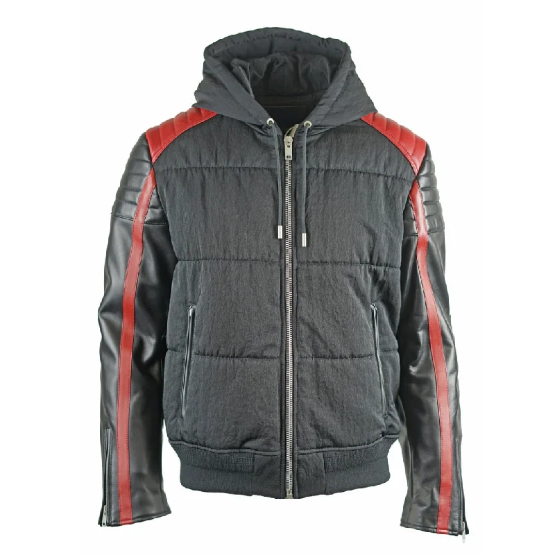 Layered Winter Jacket-Givenchy BM00516003 001 Mens Jacket