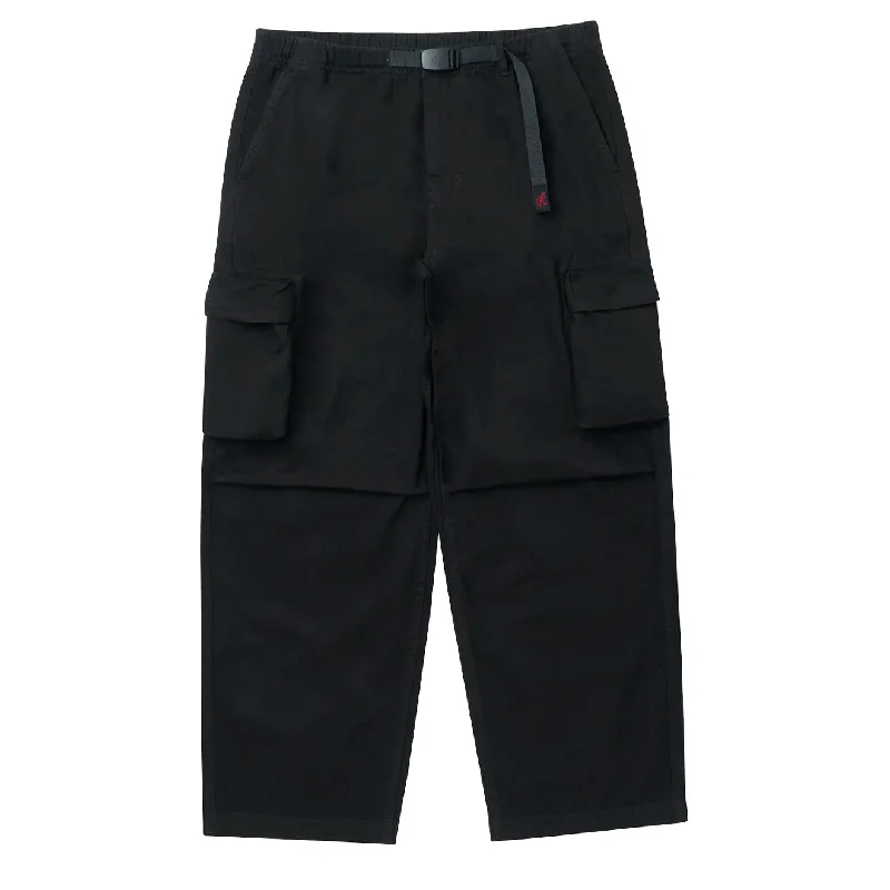 Soft Knit Pants-Gramicci Rig Cargo Pant Black