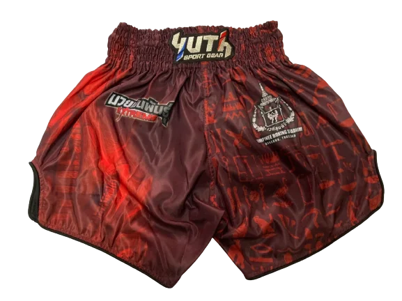 Personalized Sport Shorts-Fairtex Fight Shorts Dark Knight Red