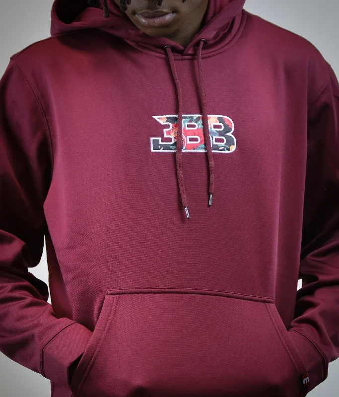 Soft Casual Hoodie-BBB Cool Breeze Hoodie -Maroon