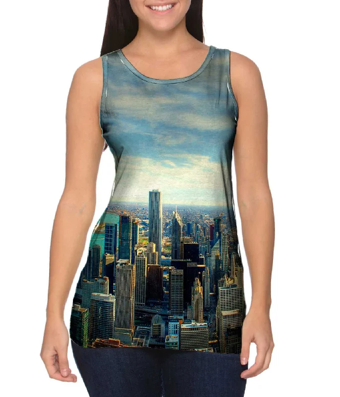 Sports Performance Sleeveless Top-Chicago Skyline