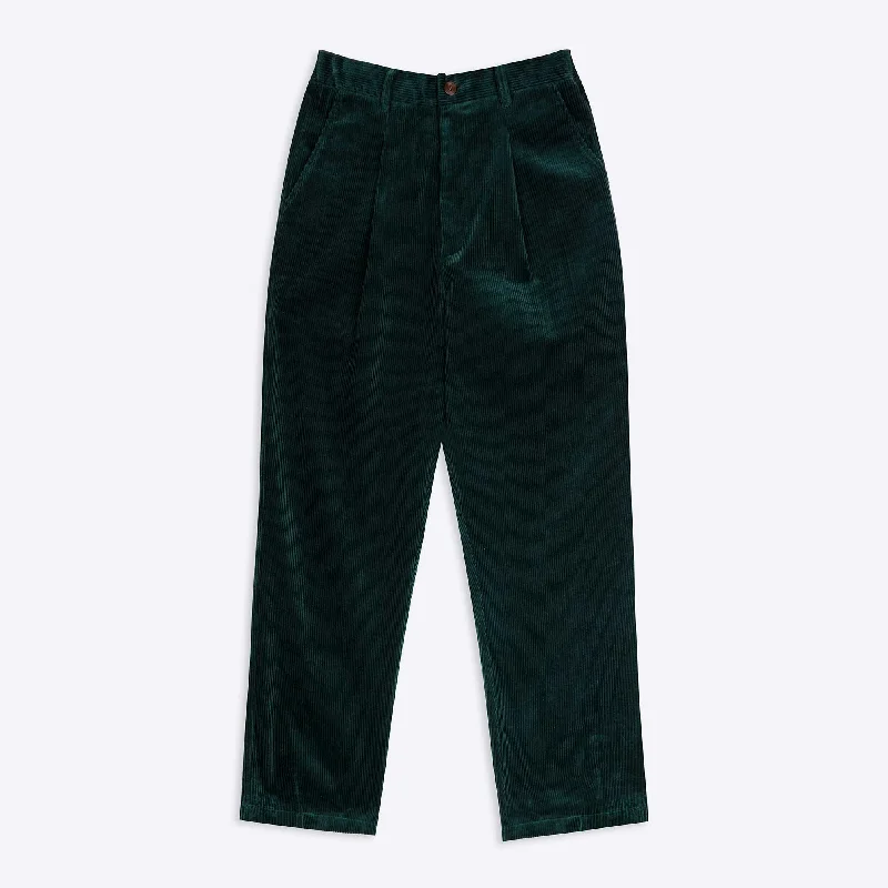 Bold Text Graphic Pants-Lowie Pine Corduroy Easy Trouser