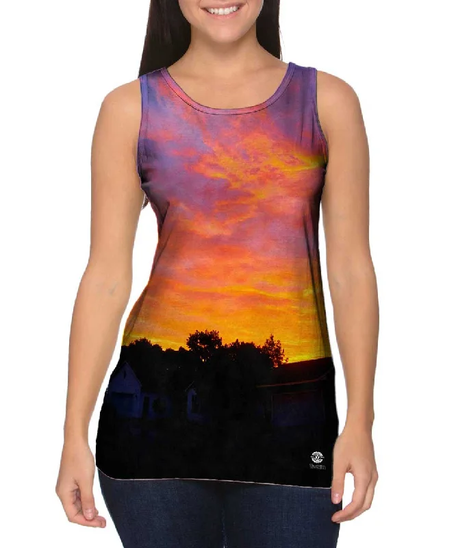 Cozy Lounge Tank Top-Cherish Sunset