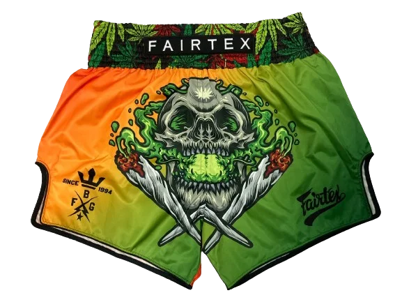 Comfortable Beach Shorts-Fairtex Muay Thai Shorts  BSCannabis