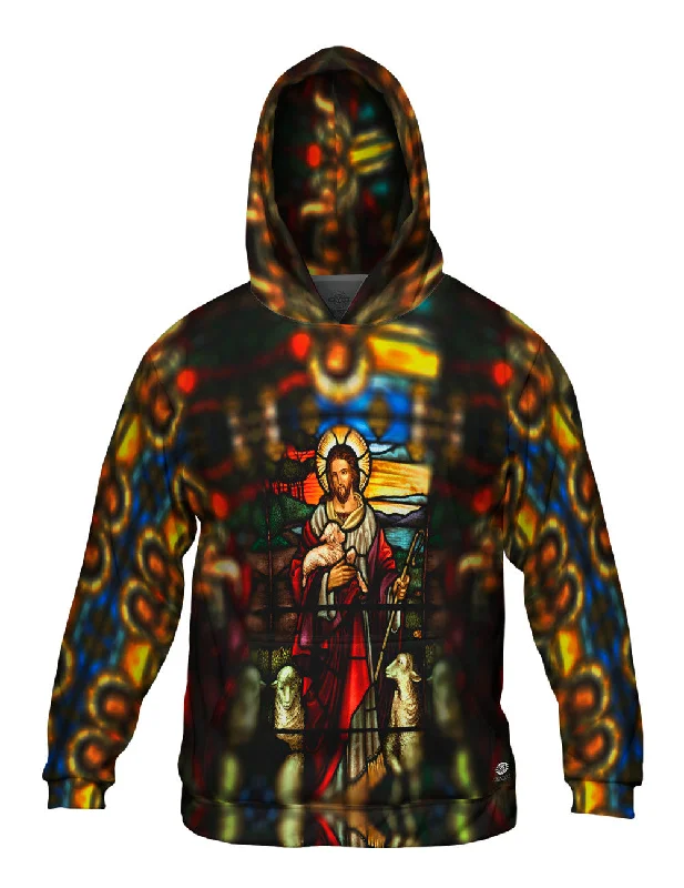 Outdoor Adventure Hoodie-"St Johns Ashfield Stained Glass Good Shepherd"