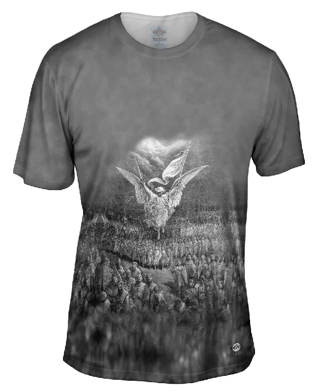 Printed Logo T-shirt-Gustave Dore - "The Road to Jerusalem" (1877)