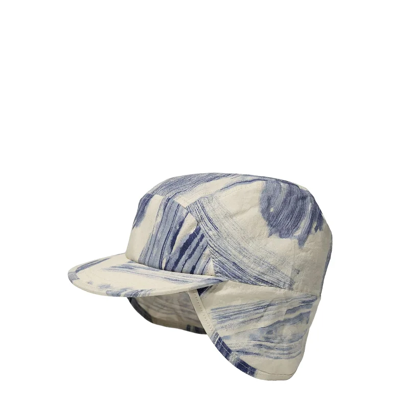 Classic Wool Hat-MOKUME STAMP EAR MUFF CAP