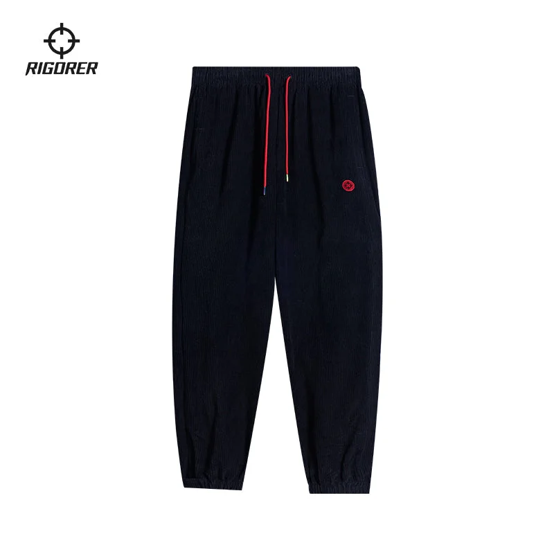 Classic Straight-Leg Pants-Rigorer Sports Multi Color Trousers [Z123111501]