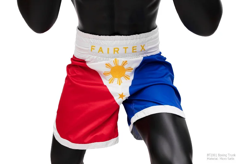 Relaxed Lounge Shorts-Fairtex Boxing Shorts- BT2001 Philippine flag