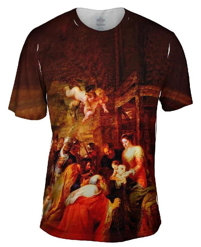 Organic Cotton T-shirt-Peter Paul Rubens - "The Adoration of the Magi"