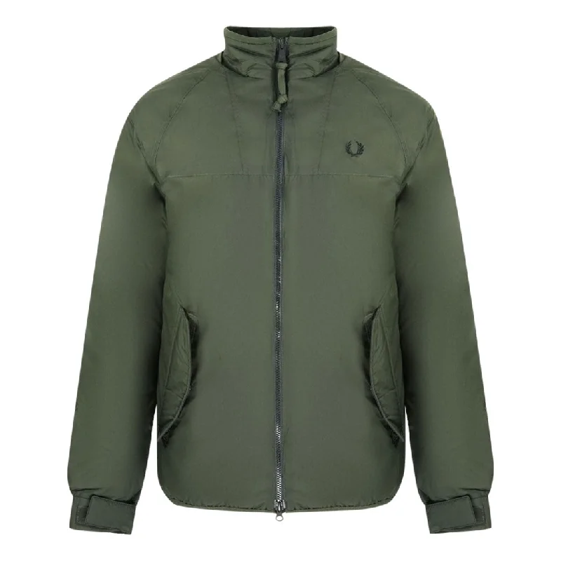 Outdoor Gear Jacket-Fred Perry Instulated Hunter Green Jacket