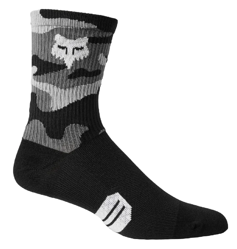 Performance Hiking Socks-Fox Racing 6" Ranger Sock - Black-White Camo