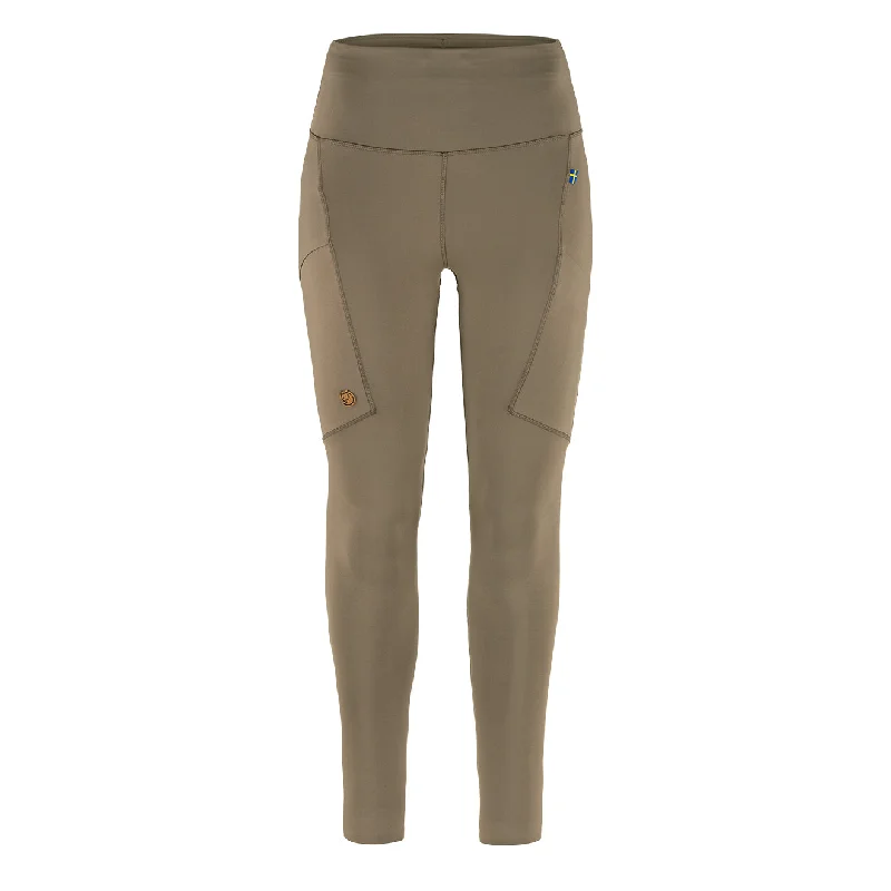 Fun Print Jogger Pants-Fjallraven Womens Abisko Tights Suede Brown