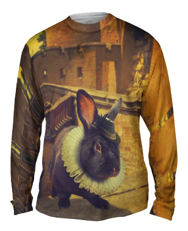 Relaxed Long Sleeve Top-Elizabethan Rabbit