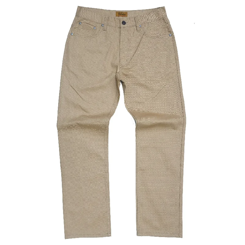 Lightweight Hiking Pants-V1761 Veno Twill Denim Jeans - Khaki