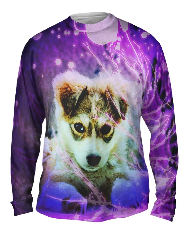 Bold Design Long Sleeve Shirt-Glow Tree Puppy