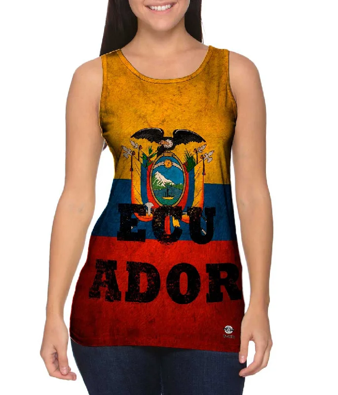 Trendy Slogan Tank-Dirty Ecuador