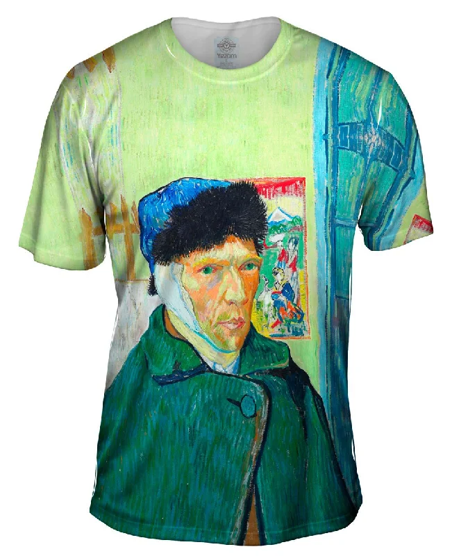 Streetwear T-shirt-Vincent Van Gogh - "Self-portrait with bandaged ear" (1889)