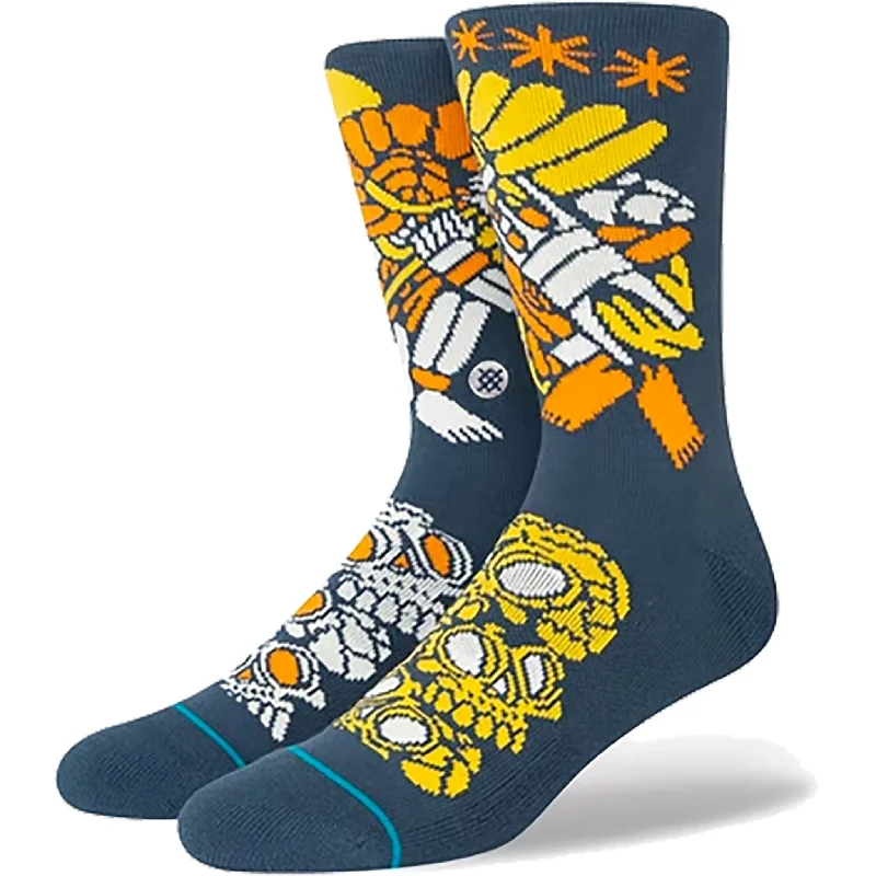 Soft Stretch Socks-Stance DJ Warrior Crew Blue