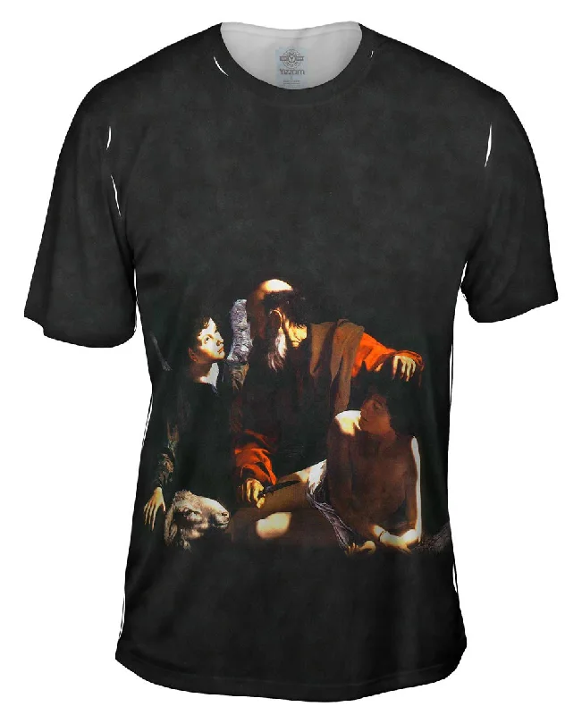 Fitness Motivation T-shirt-Caravaggio - "Sacrifice Of Isaac" (1598)