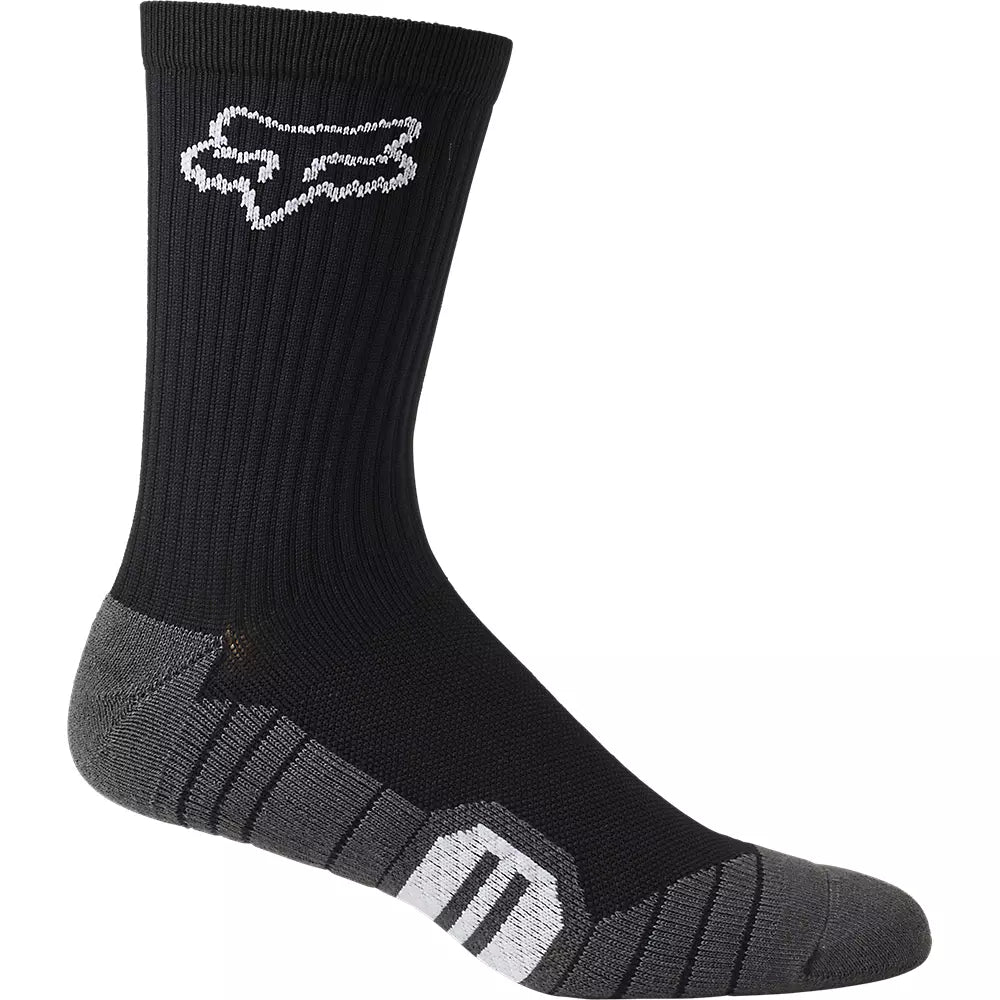 Custom Name Socks-Fox Racing 6" Ranger Cushion Sock - Black