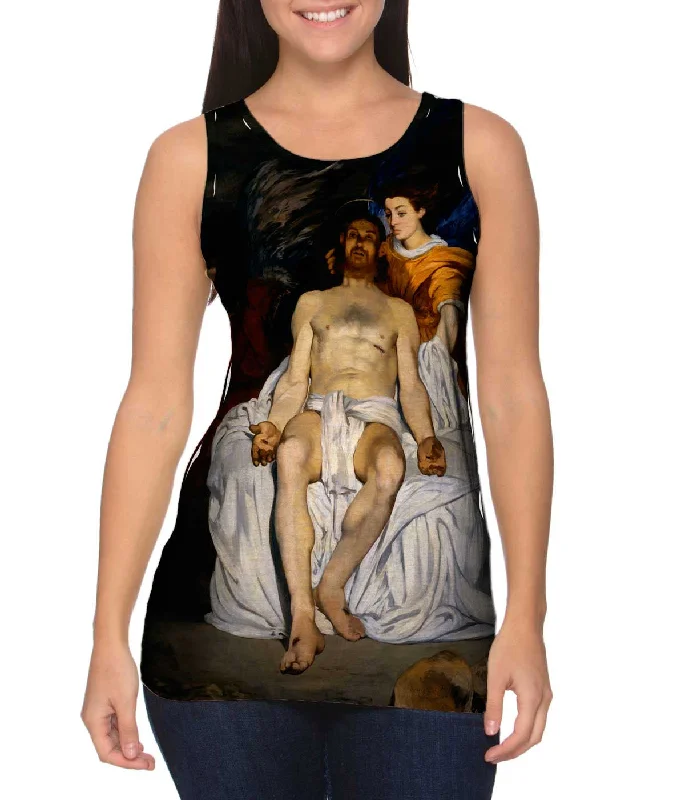 Sports Casual Tank Top-Edouard Manet -"Dead Christ with Angels" (1864)