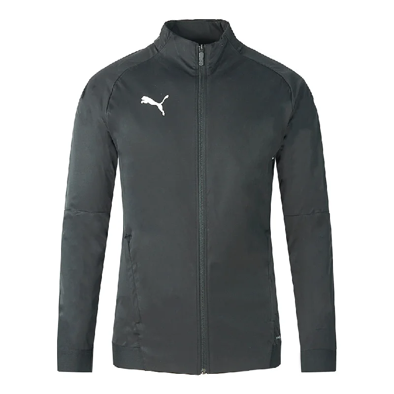 Trendy Hooded Jacket-Puma Softshell Liga Sideline Black Jacket