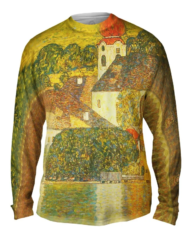 Custom Printed Long Sleeve-Gustav Klimt -"Church in Unterach" (1916)